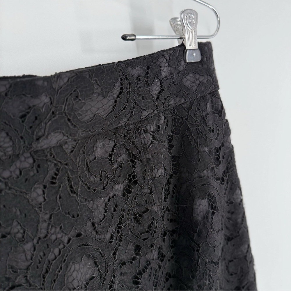 Banana Republic Pencil Skirt Womens Size 6 Black Lace Lined Classic Elegant - Picture 2 of 10